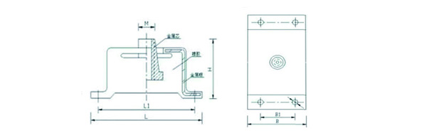 BE15液壓泵橡膠減震器