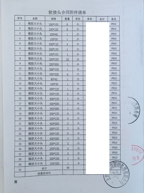 KYT型 同心異徑橡膠接頭